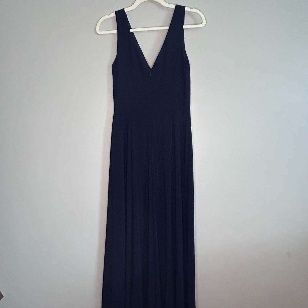 Nouvelle Am/Ale Sleeveless V-Neck Maxi Dress in Navy, Size 4
